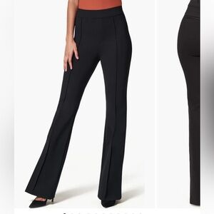 SPANX The Perfect Pant Black Hi-Rise Flare Size Medium